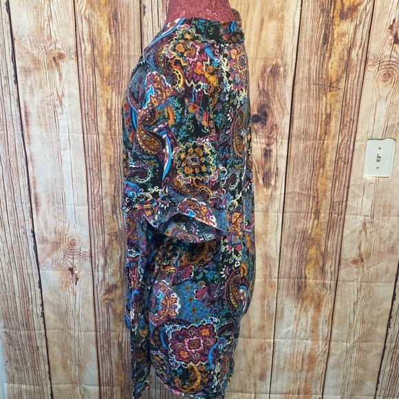 Women’s New Directions Bundle of two Multicolor Size 3x Paisley Asymmetric Tunic - Picture 7 of 13